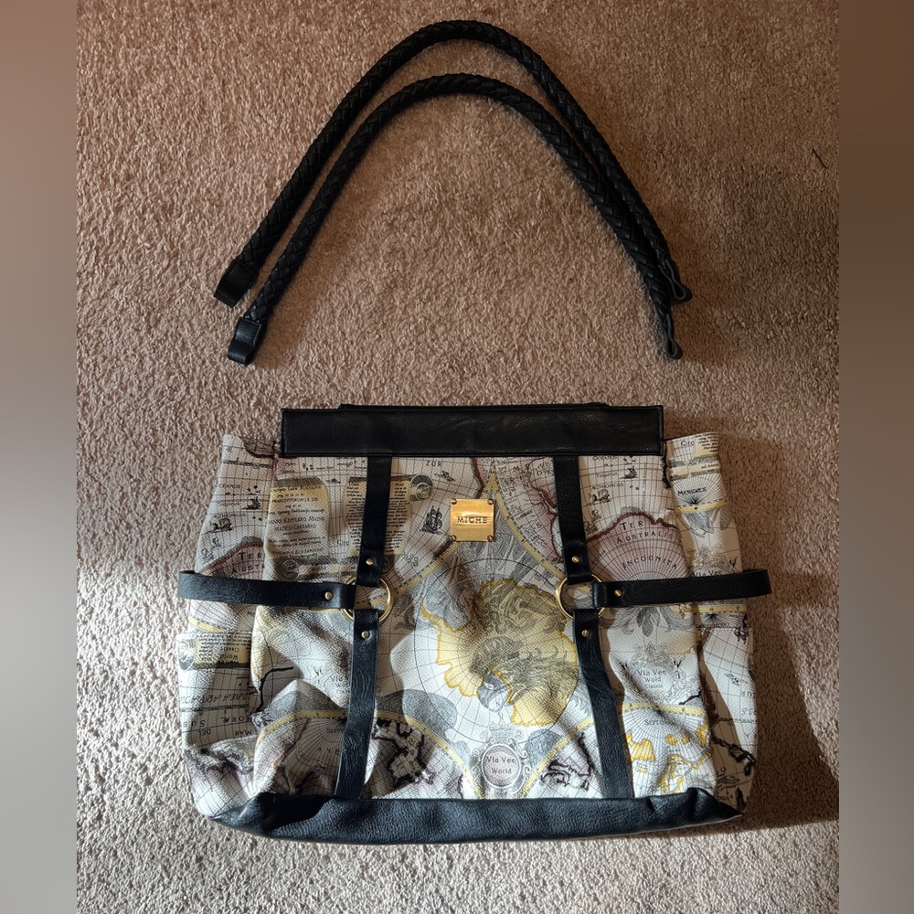 EUC Miche Prima GINA Shell w braided handles, carabiners, & original plastic bag